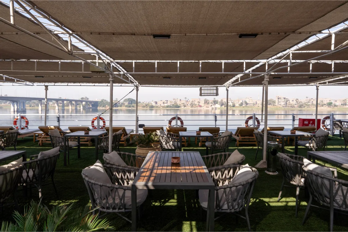 Sun deck of the Magic I Nile Cruise Nile cruise